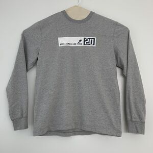 Vintage 90s Abercrombie and Fitch Mens Small Gray Long Sleeve Tee Shirt USA Made